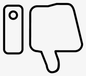 Dislike Thumb Down Outline Symbol Vector - Icon