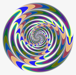 Spiral Circle Vortex Background - Clip Art