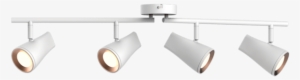 Aplique Techo Spot 4 Luces Led Sonnara Blanco Y Cobre - Light