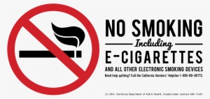 No Smoking E-cigarettes Sign Png - No Smoking Png Transparent