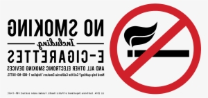 No Smoking E-cigarettes Sign Png - Cigarette Smoking Campaign Materials