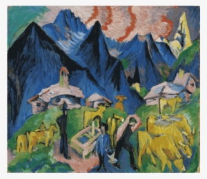 Vida Alpina , 1917-1919 - Ernst Ludwig Kirchner Alpine Life