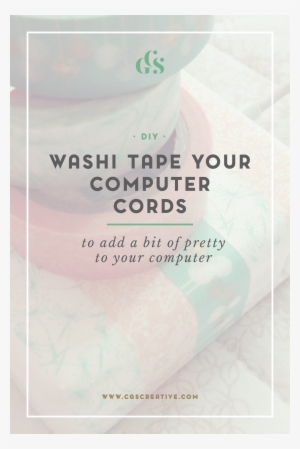 {diy} Washi Tape Your Computer Cord Citygirlsearching
