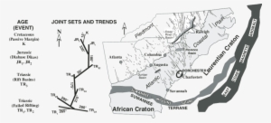 Map Of Southeastern United States Showing Tectonic - Map