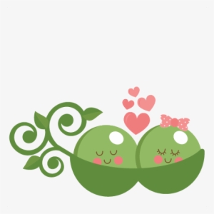 Peas In Love Svg Scrapbook Cut File Cute Clipart Files - Peas Love