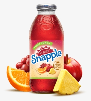Fruit Punch - Snapple Fruit Punch, 16 Fl Oz Glass Bottle