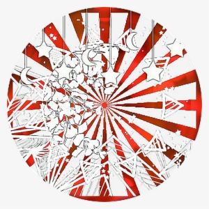 Red Stars Overlay Lines Sticker Overlays Star Stickers - Sticker