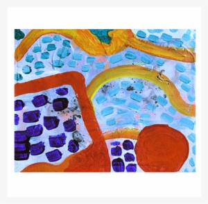 Air Swimming And Turquoise Tears, 2007, Acrylic, Pencil - Paper