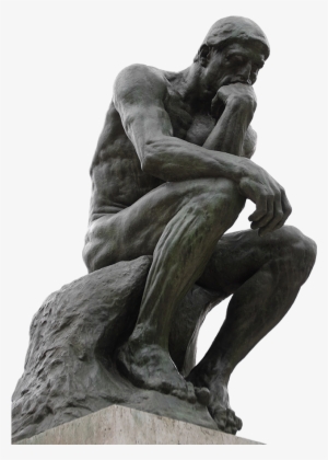 The Thinker - Thinking Man Statue Png