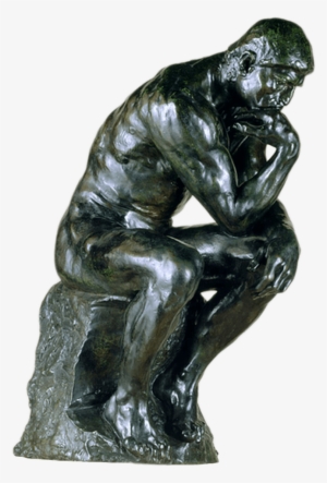 Composition - Giclee Painting: Rodin's The Thinker, 1880-81, 24x18in.