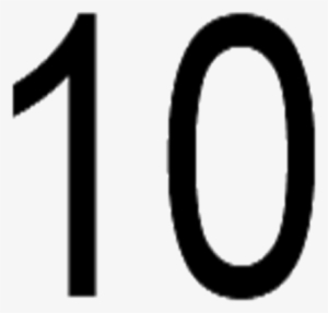 Transparent Images Of The Number 10