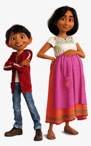 Miguel And His Mother Png - Mama De Miguel Coco