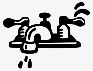 Vector Illustration Of Dripping Water Tap Sink Faucet - Tap