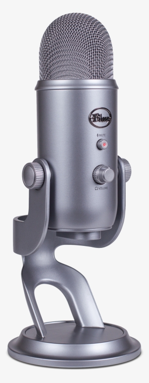 Silver - Blue Yeti Microphone Blue