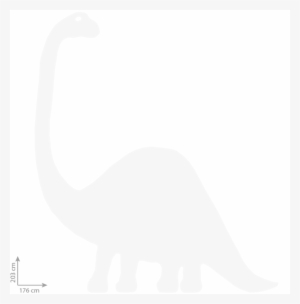 Behangbeest Brontosaurus - Brontosaurus Silhouette
