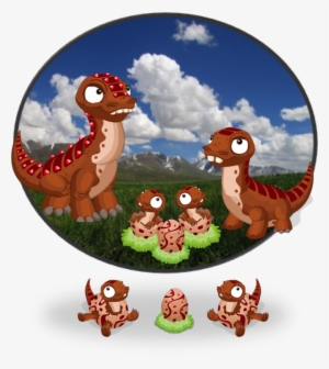 Dinodiorama Plainsbronto - Cartoon