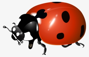 Cute Baby Ladybug Clipart - Sphere With Spring Inside, Vect Snowflake Ornament