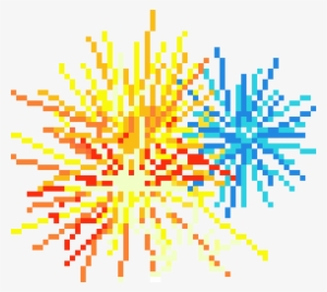 Fireworks - Pixel Fireworks Png
