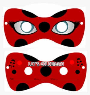 Antifaz Ladybug Clipart Adrien Agreste Mask Party - Invitaciones De Ladybug Y Cat Noir