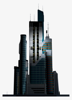 Transparent Building Sci Fi - Sci Fi Building Png