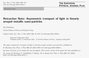 First Page Of The Article - Literature