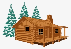 Small Logs Cliparts - Cabin Clipart