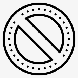 This Icon Is Of A Circle With A Slash Mark Running - Qatari Riyal Icon