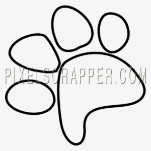Kitty - Illustrations01 - Pawprint - Line Art