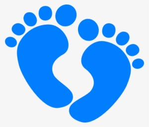 Png Royalty Free Download Blue Baby Footprints Clipart - Blue Baby Feet Clipart