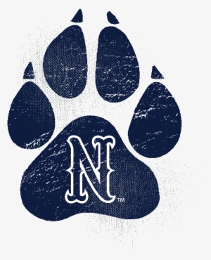 Women's Baseball N Paw Print Crop Top - Black Panther Paw