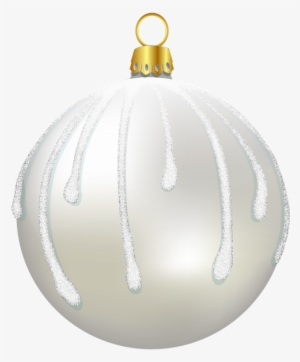 White Christmas Ornaments, Gold Ornaments, Christmas - Christmas White Ornament Png