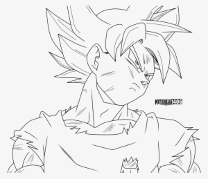 Ultra Instinct Goku - Line Art Goku Png