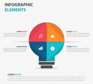 Abstract Colorful Light Bulb Business Infographics - Corporate Vector Presentation Png