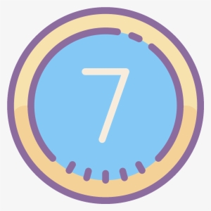 A Circle Seven Is A Minimal Logo - Icon