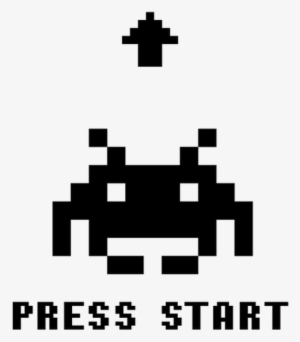 Photo - Space Invaders Press Start Png