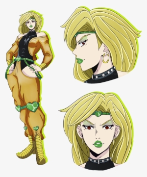 Ue Dio Brando Green Fictional Character Vertebrate - Jojo's Bizarre Adventure Genderbent
