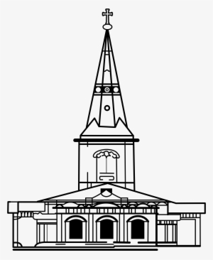 Church Spire Png Banner Download - Church Line Art
