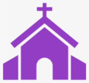 Purple Clipart Church - Christian Church