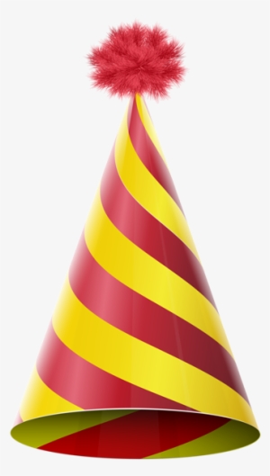 New Years Party Hat Png - Red And Yellow Party Hat