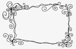 Western Scroll Border Png - Hand Drawn Frame Png