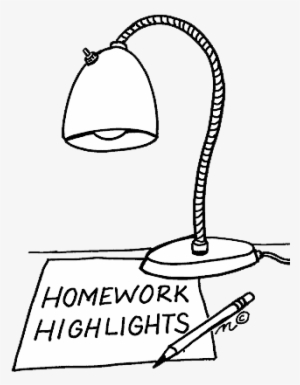 Homework Paper And Light - Homework Clipart