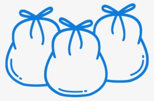 Three Wash And Fold Bags Ready For Pick Up From A Laundry - Laundry