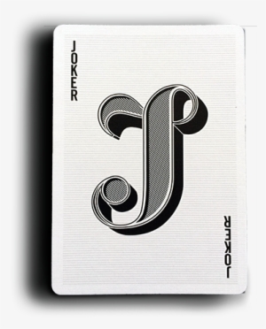 The Type Deck Playing Cards Typography Joker Batman - Playing Card