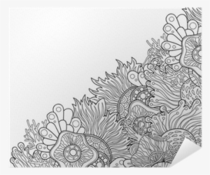 Zentangle Style Invitation Card - Drawing