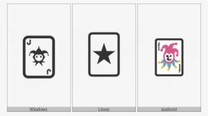 Playing Card Black Joker On Various Operating Systems - Operating System