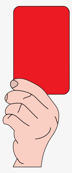 Ref - Referee Red Card Png