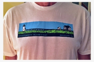 Straitsmouth Panorama T-shirt - Thacher Island Association
