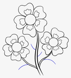 How To Draw Cartoon Flowers - Draw Flowers In Easy Way