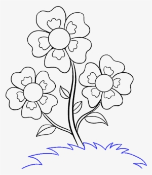 How To Draw Cartoon Flowers - Draw Flowers In Easy Way