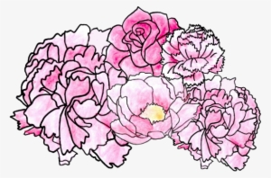 Collage Drawing Flower - Sticker Flowers